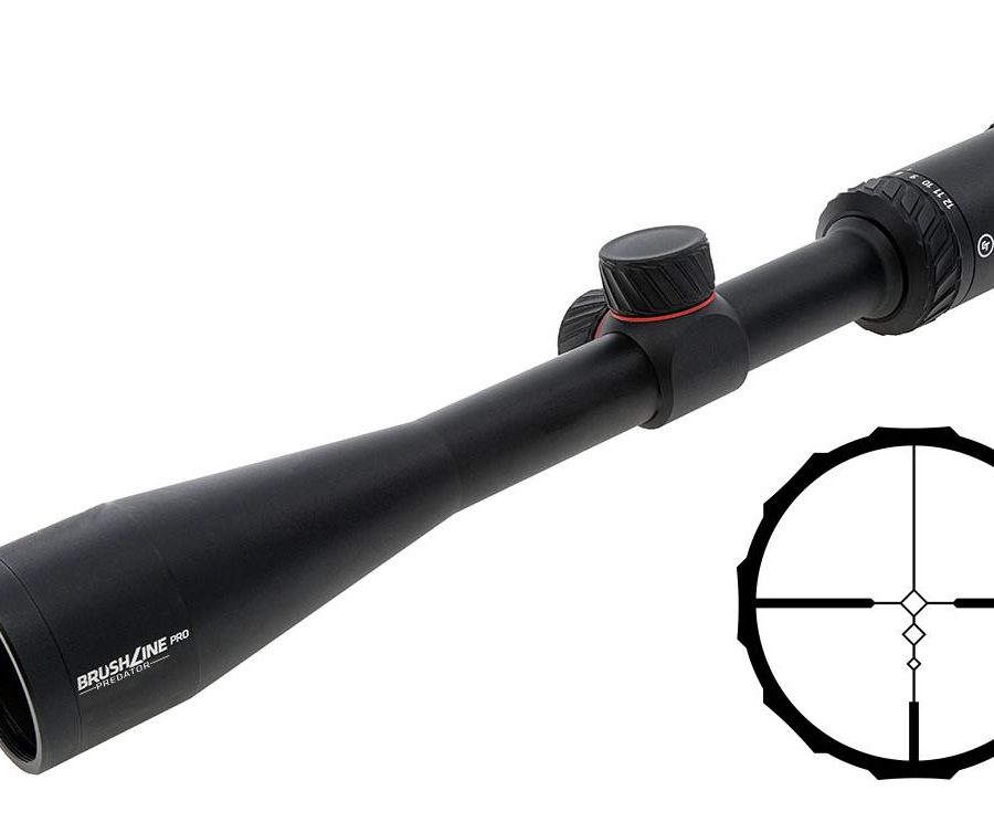 BRUSHLINE PRO 4-12X40 1" PRED RIFLESCOPE | PREDATOR RETICLE