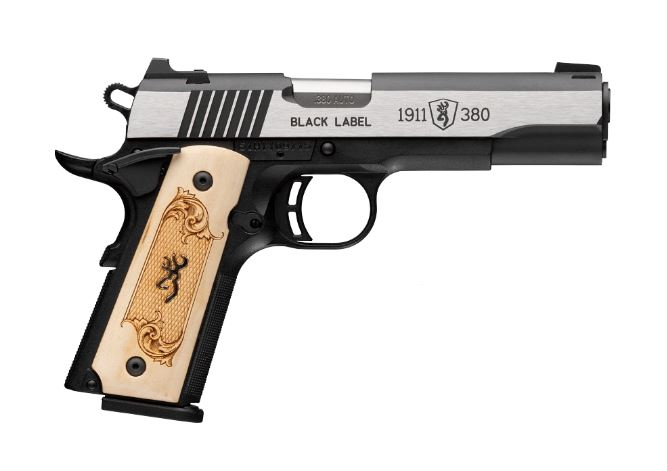 1911-380 BL 380ACP 4.25" MM # BLACK LABEL MEDALLION MAPLE