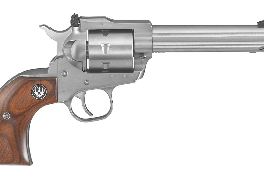 SINGLE SEVEN 327FED 5-1/2" SS 8160 7 SHOT/ADJ SGTS/WOOD GRIP