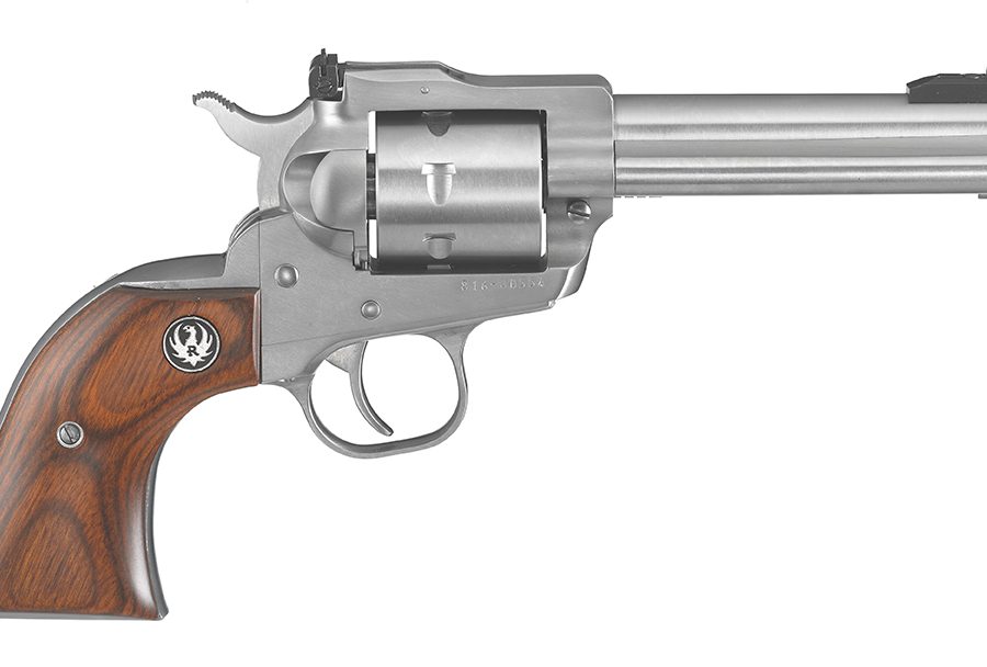 SINGLE SEVEN 327FED 4-5/8" SS 8161 7 SHOT/ADJ SGTS/WOOD GRIP