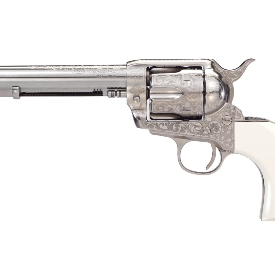 OUTLAW LEG 357MAG NK/IVORY 5.5 ENGRAVED