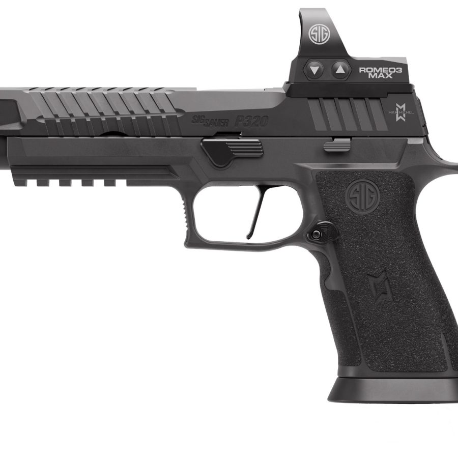 P320X5 MAX 9MM 5" BLK 10+1 OPT 320X5-9-MAXM2-10 | ROMEO1 PRO