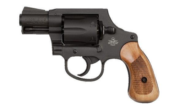 M206 REVOLVER 38SP 2" SPURLESS PARKERIZED/WOOD | 6RD CYLINDER