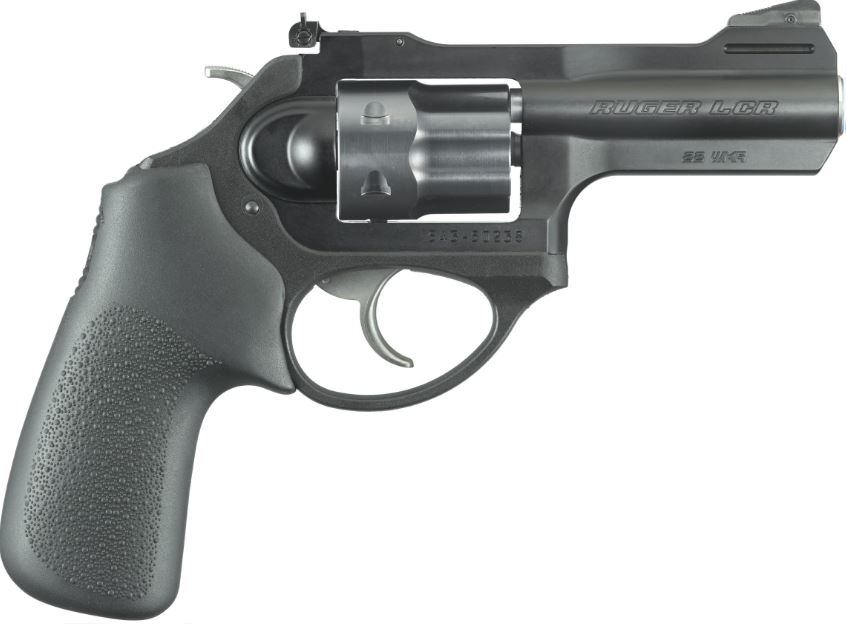 LCRX 22MAG MT/HOGUE 3" 6RD 5437|MATTE BLACK|HOGUE GRIPS