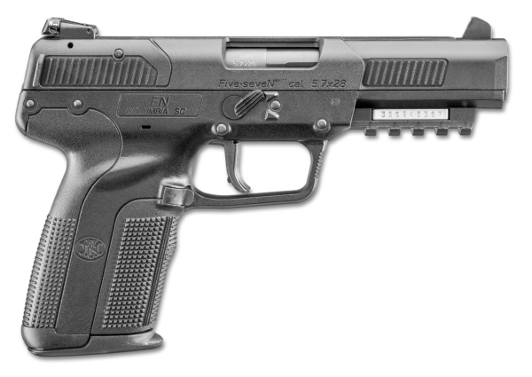 FIVE-SEVEN 5.7X28 BLK 10+1 AS 2-10RD MAGS | ACCESSORY RAIL