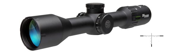 WHISKEY6 3-18X44 30MM MOA 2.0 MOA MILLING HUNTER RETICLE|BLK