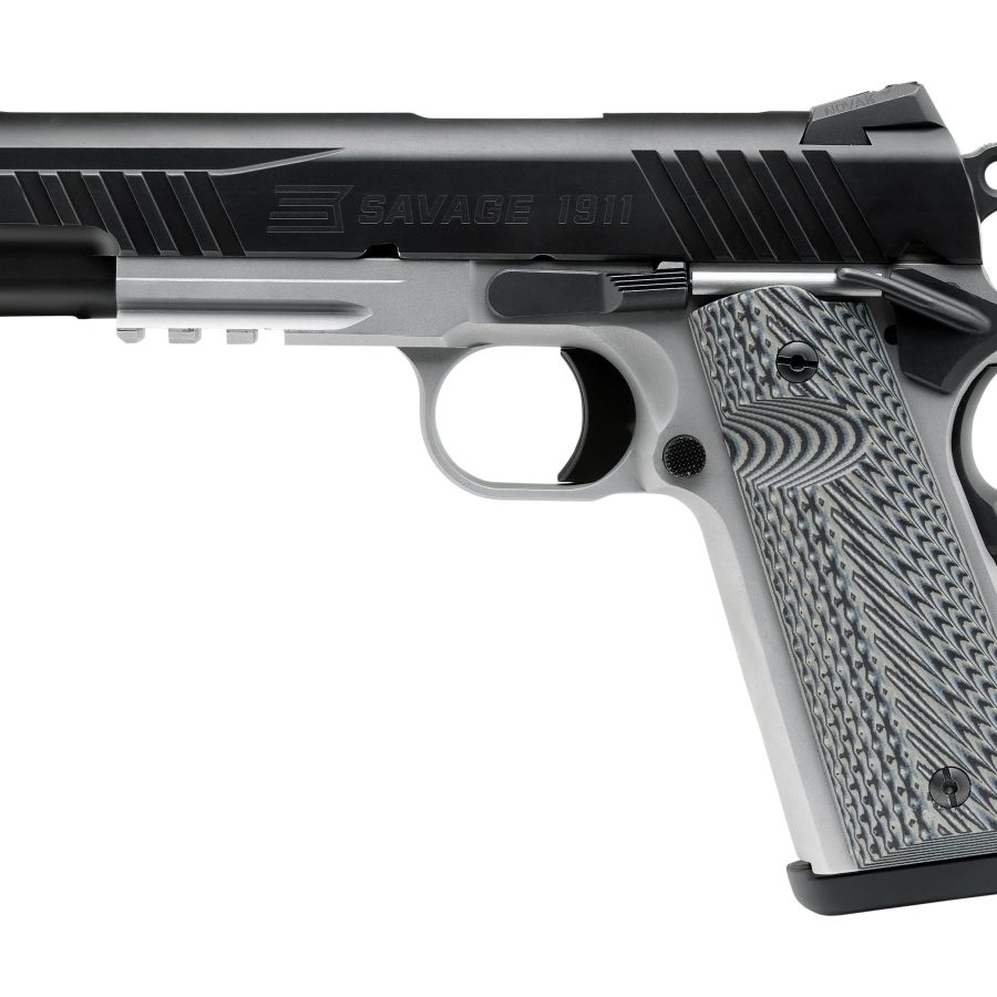 1911 GOV 45ACP BL/SS RAIL 67207