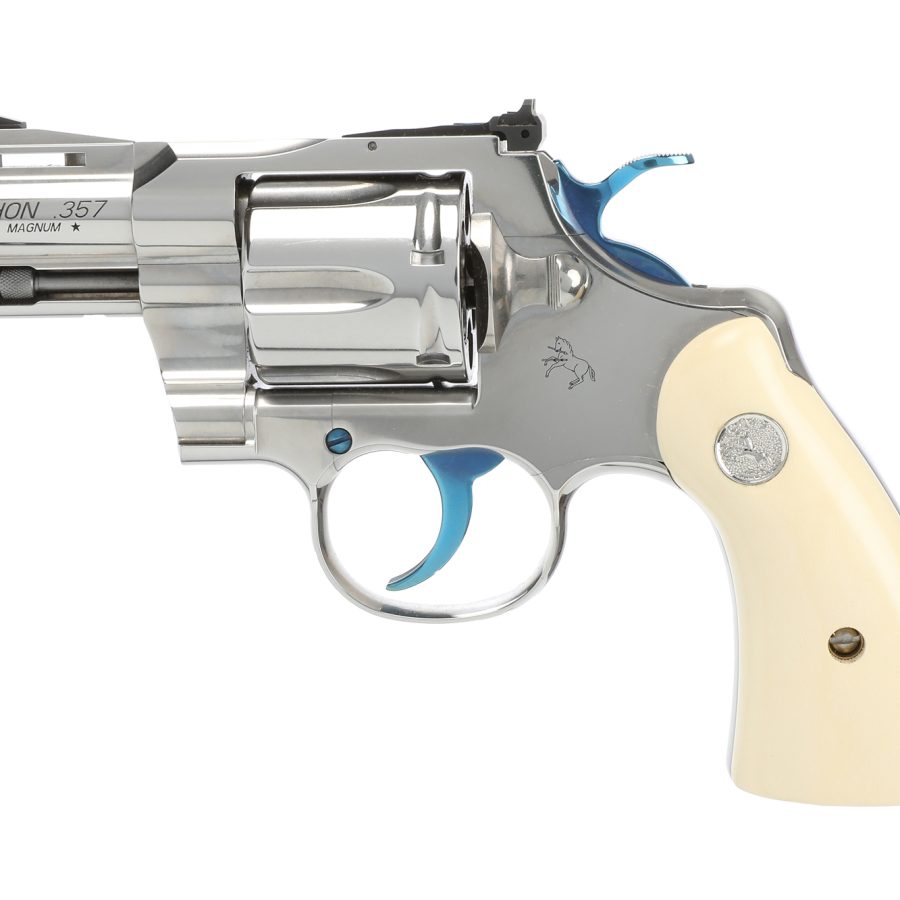 PYTHON 357MAG 2.5" HOLLY GRIPS TGW NITRE BLUE PVD ACCENTS
