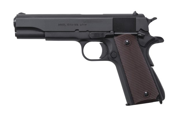 COMMANDER 1911A1 45ACP MT BLK 4.25" BBL|BROWN PLASTIC GRIPS
