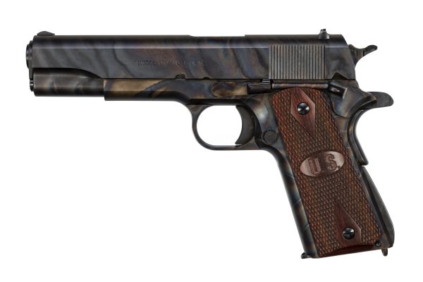 1911A1 GI 45ACP CCH/WD 5" 7+1# CASE HARDENED FINISH|U.S. LOGO