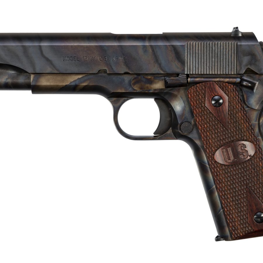 1911A1 GI 45ACP CCH/WD 5" 7+1# CASE HARDENED FINISH|U.S. LOGO