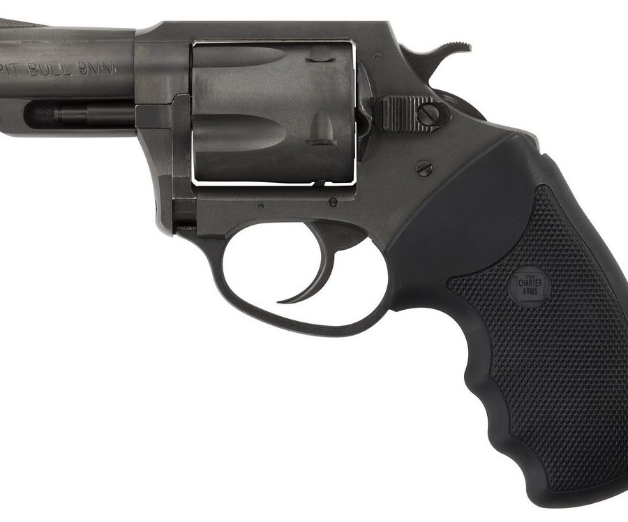 CHARTER PITBULL 9MM NIT 2" FS NITRIDE FINISH | RUBBER GRIPS