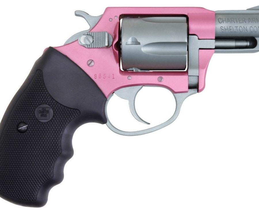 SOUTHPAW 38SPC PINK/SS 2" RUBBER GRIPS / 5-SHOT