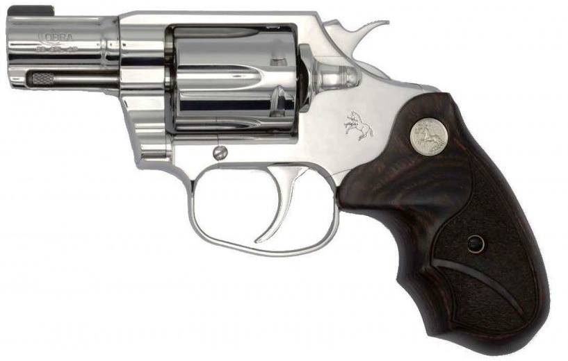 BRIGHT COBRA 38SPC SS/WD 2" FS WOOD MEDALLION GRIPS