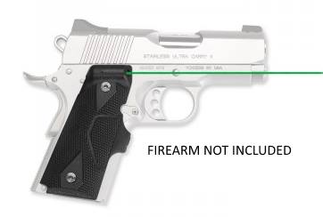 LASERGRIP 1911 OFFICER GREEN WRAP AROUND | FRONT ACTIVATION