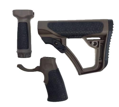 STOCK/GRIP COMBO DD MILSPEC+ 28-102-06145-011 | BROWN