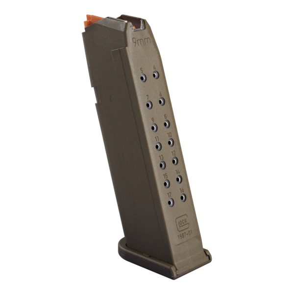 MAGAZINE G17 9MM 17RD FDE PKG PACKAGED | FLAT DARK EARTH