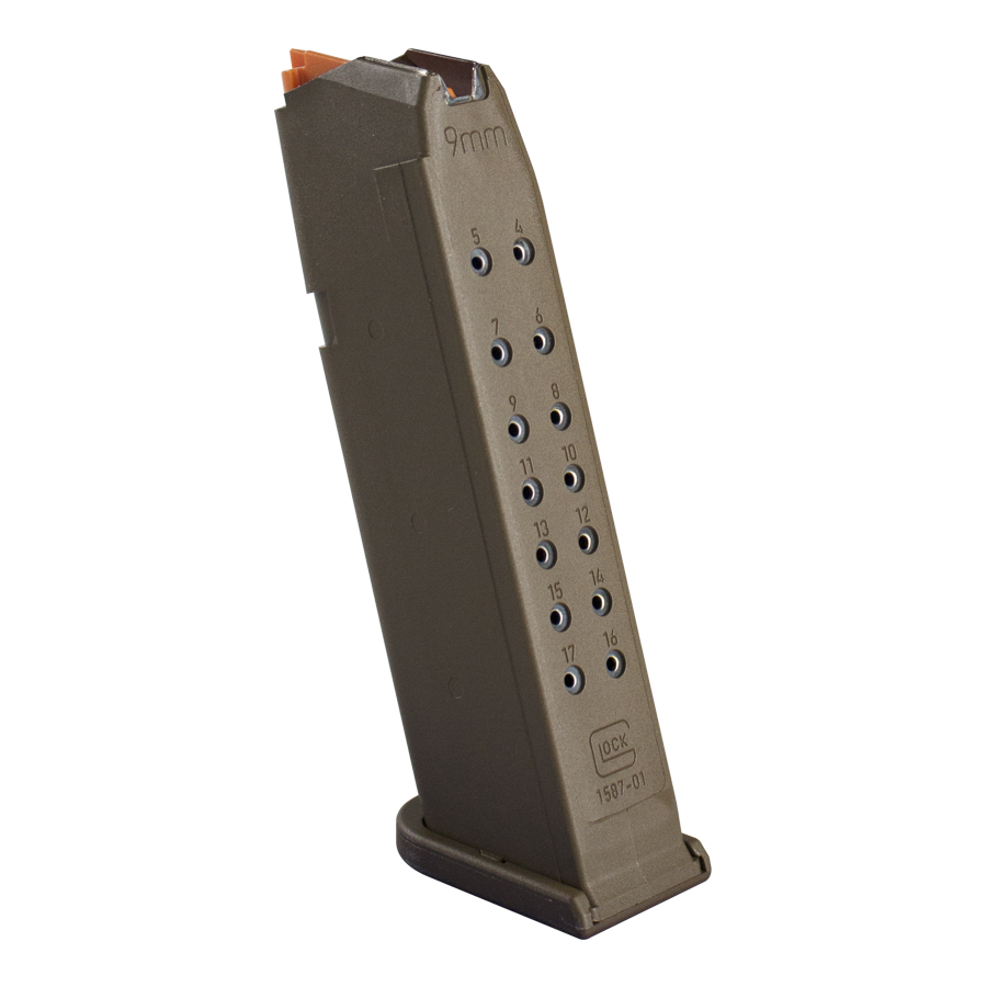 MAGAZINE G17 9MM 17RD FDE PKG PACKAGED | FLAT DARK EARTH