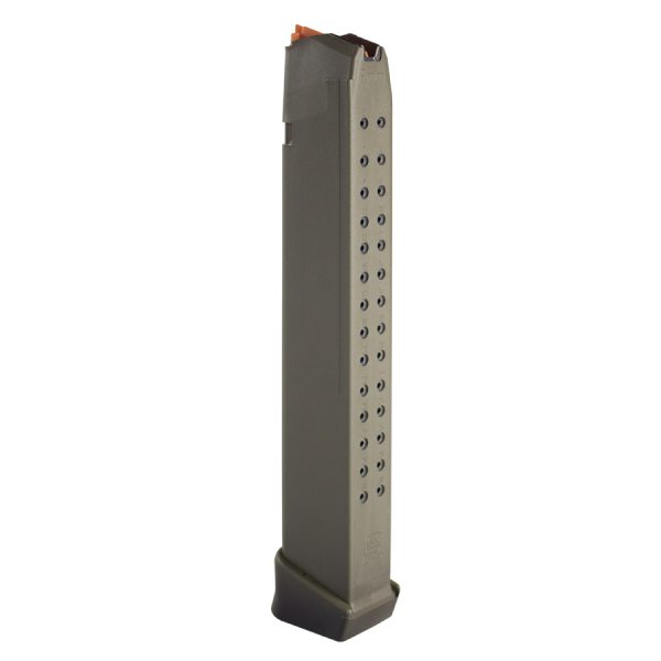 MAGAZINE GLK 9MM 33RD ODG PKG PACKAGED | O.D.GREEN