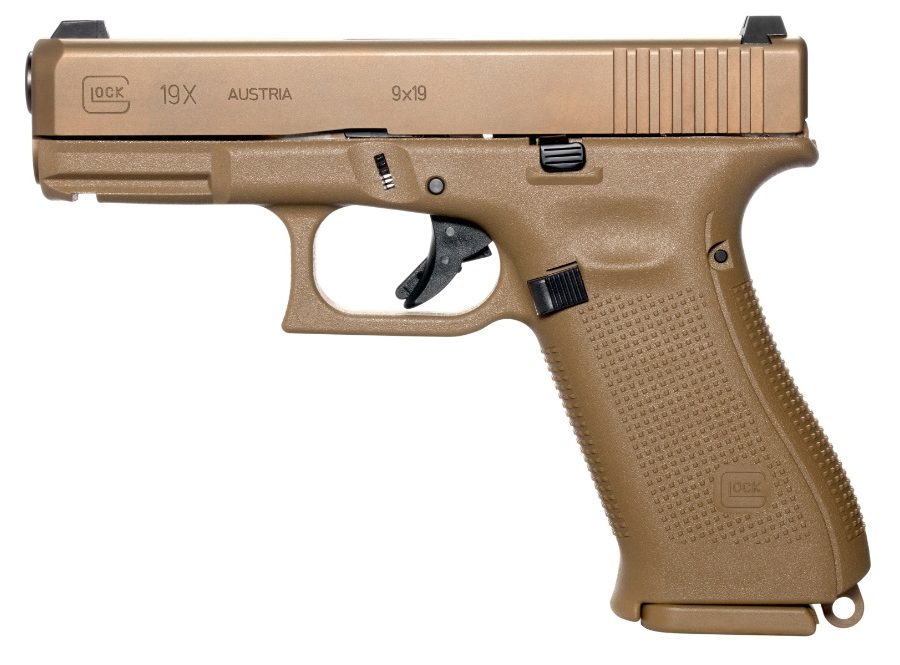 G19X G5 9MM 19+1 4.0" FDE GNS (1)17RD MAG & (2)19RD MAGS