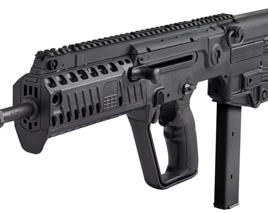 TAVOR X95 9MM BLK 17" 32+1 FLATTOP/BULL PUP/BUIS W/TRITM