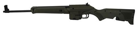 SU-16 223REM BL/GRN 18.4" 10+1 O.D. GREEN SYNTHETIC STOCK