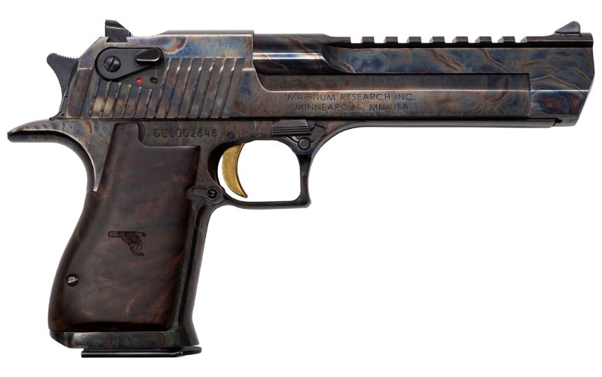 DESERT EAGLE 357MAG CCH/WD 6" CASE HARDENED W/WALNUT GRIPS
