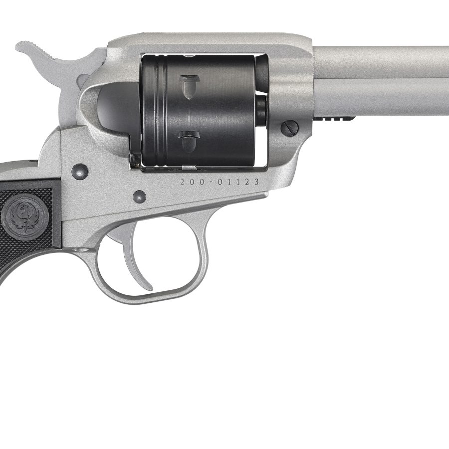 WRANGLER 22LR SLVR/SY 4.6" 6SH 2003|SILVER CERAKOTE|FIXED SGT