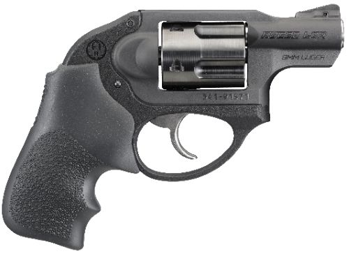 LCR 9MM BLK/HOGUE GRIP 5RD DAO 5456