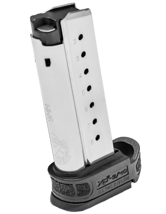 MAGAZINE XD-S MOD.2 9MM 8RD W/BLACK SLEEVE