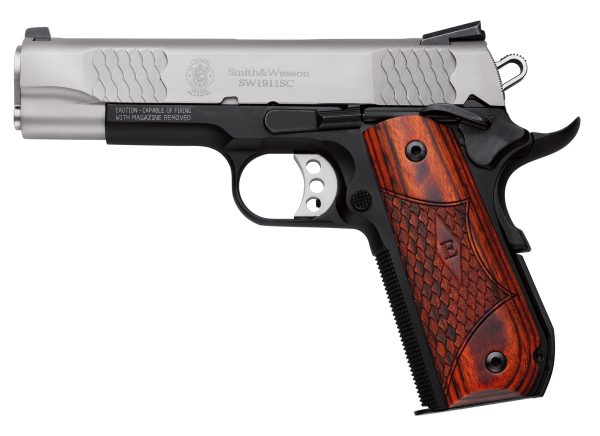 SW1911SC 45A 4.25" SS NS E-SER 108485 E-SERIES/SCANDIUM FRAME