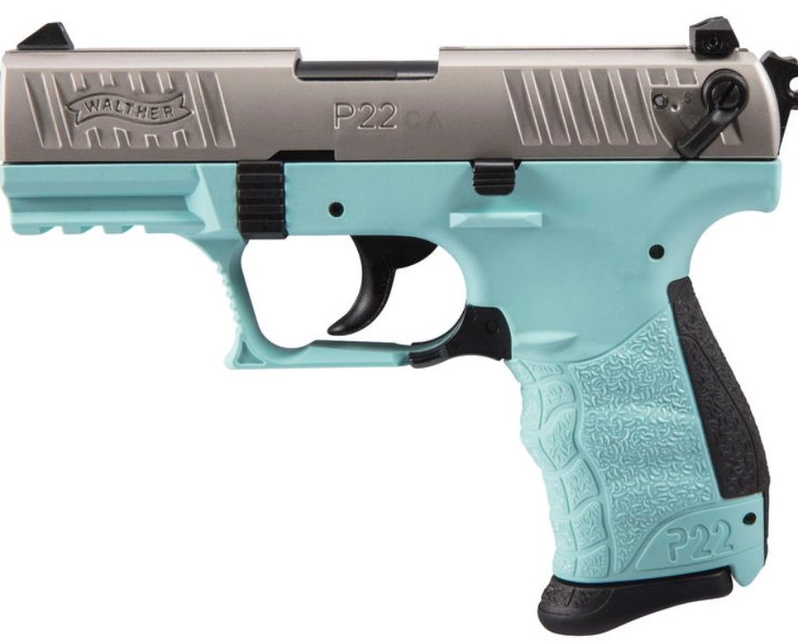 Walther Arms P22 22LR NKL/ANGEL BLUE 3.4 CA