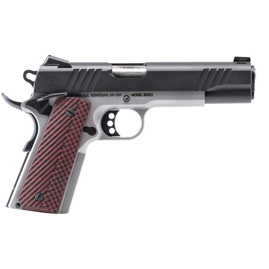 BERSA 1911 45ACP 5" BLK/SS 8+1 VZ GRIPS | NIGHT SIGHTS