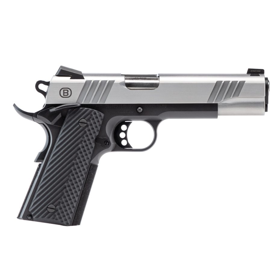 BERSA 1911 45ACP 5" SS/BLK 8+1 VZ GRIPS | NIGHT SIGHTS
