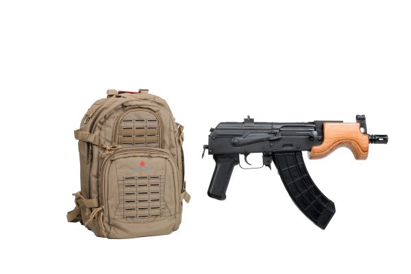 MICRO DRACO 7.62X39 TAN PKG TAN AWS BACKPACK | 4 MAGAZINES