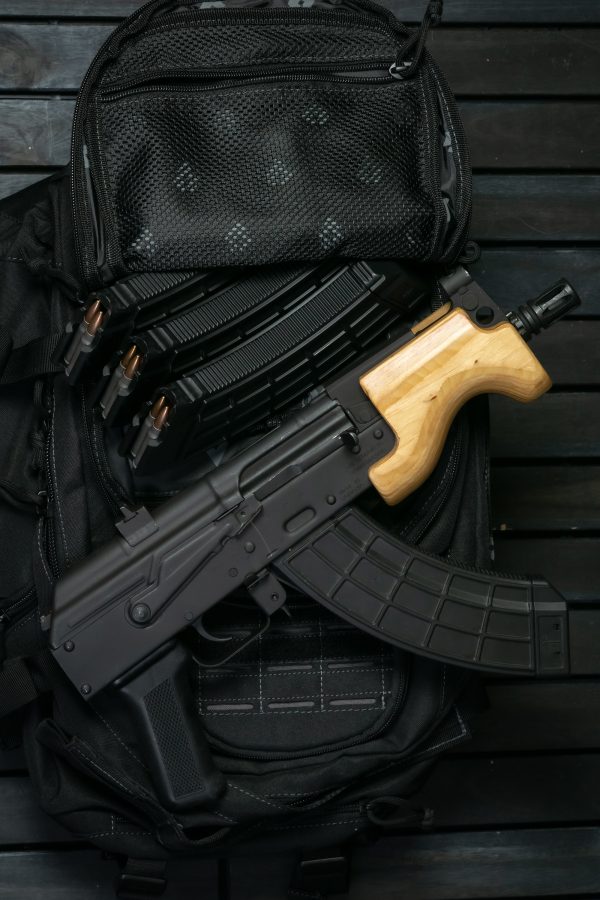 MICRO DRACO 7.62X39 BLACK PKG AWS BACKPACK | 4 MAGAZINES
