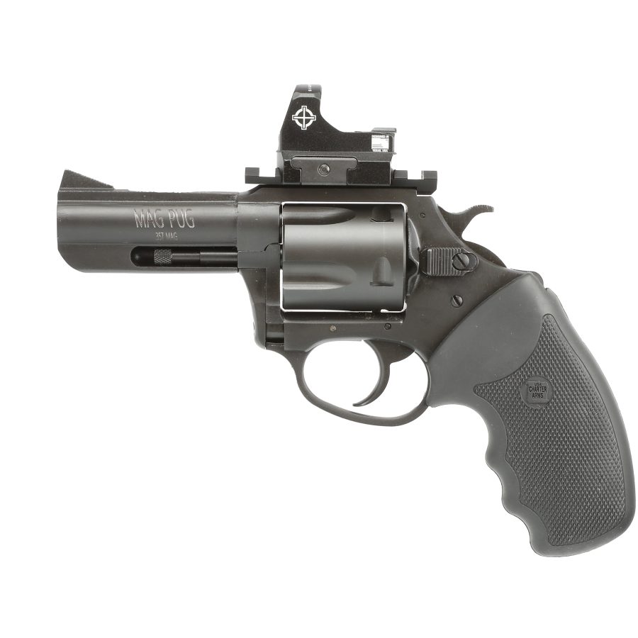 MAG PUG 357M BLK 5RD 3" REDDOT BLACK RUBBER COMBAT GRIPS