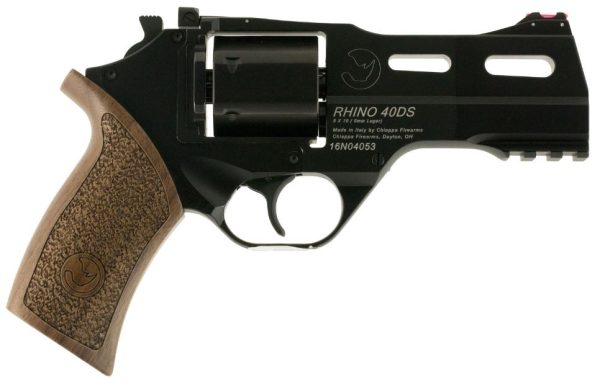 RHINO 40DS 9MM 4" BLK ADJ 340.165 WALNUT GRIPS