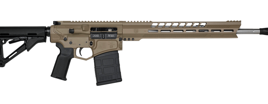 DB10BG 308WIN FDE 18" V RAIL STAINLESS STEEL BARREL