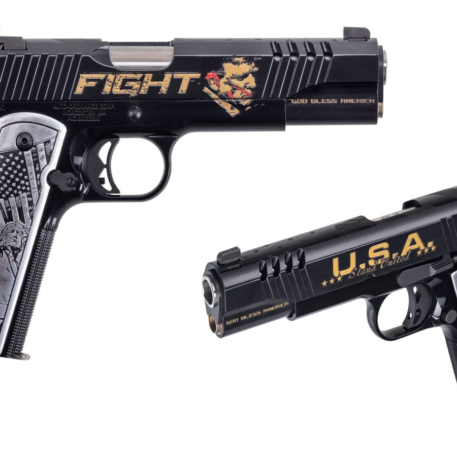 TRUMP FIGHT 1911 45ACP SS 7+1# 7+1 | CUSTOM TRUMP ENGRAVING