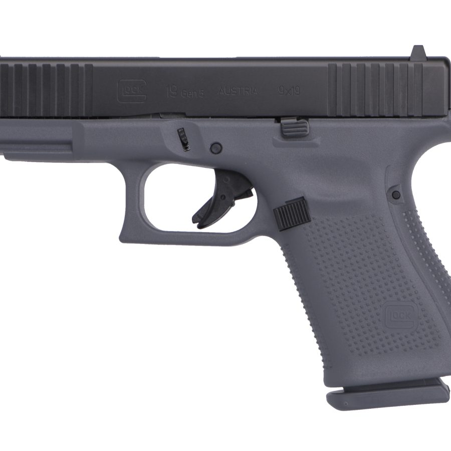 G19 G5 9MM 10+1 4.0" FS GRAY 3-10RD MAGS | FRONT SERRATIONS
