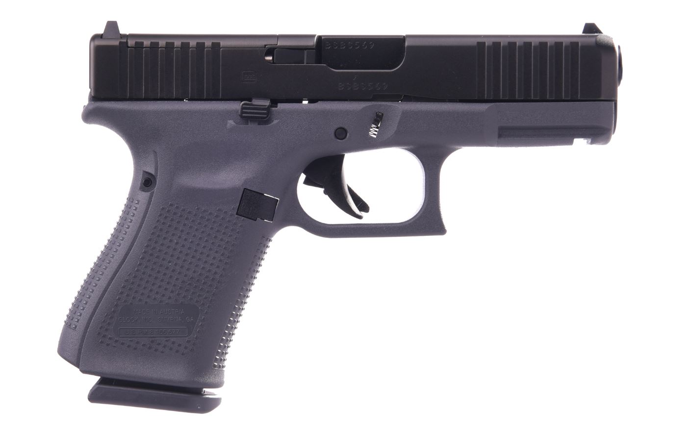 G19 G5 9MM 15+1 4.0" MOS GRAY 3-15RD MAGS | FRONT SERRATIONS