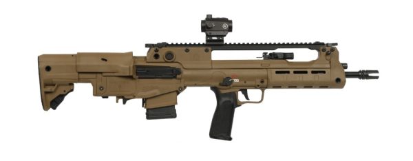 HELLION 5.56 FDE 16" 10+1 GU LOW PROFILE FLIP UP SIGHTS