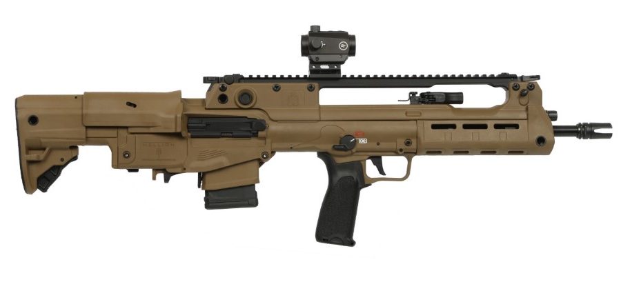 HELLION 5.56 FDE 16" 10+1 GU LOW PROFILE FLIP UP SIGHTS
