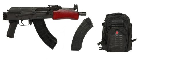 MINI DRACO 7.62X39 BLACK PKG AWS BACKPACK | 2 MAGAZINES