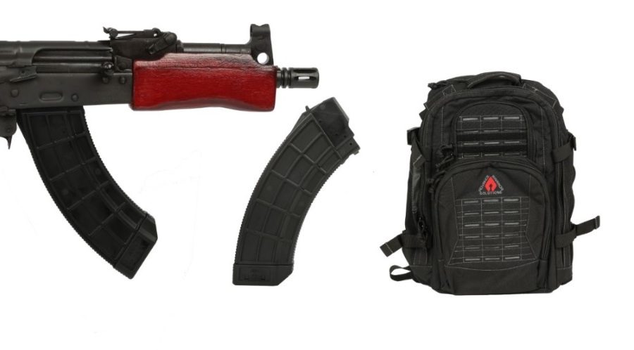 MINI DRACO 7.62X39 BLACK PKG AWS BACKPACK | 2 MAGAZINES