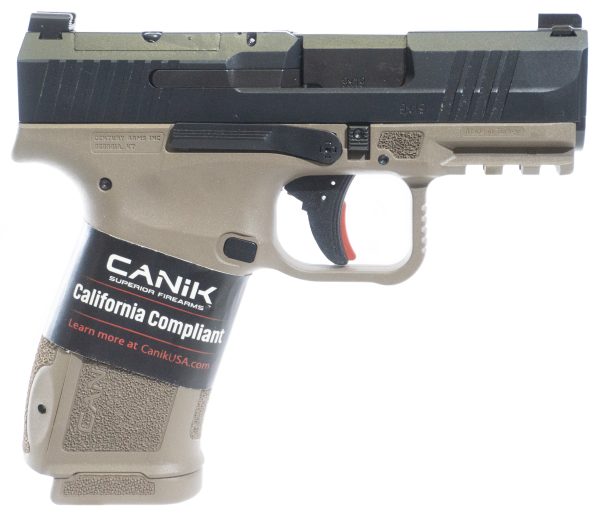 METE MC9L 9MM BLK/FDE 10+1 CA OPTICS READY SLIDE CUT