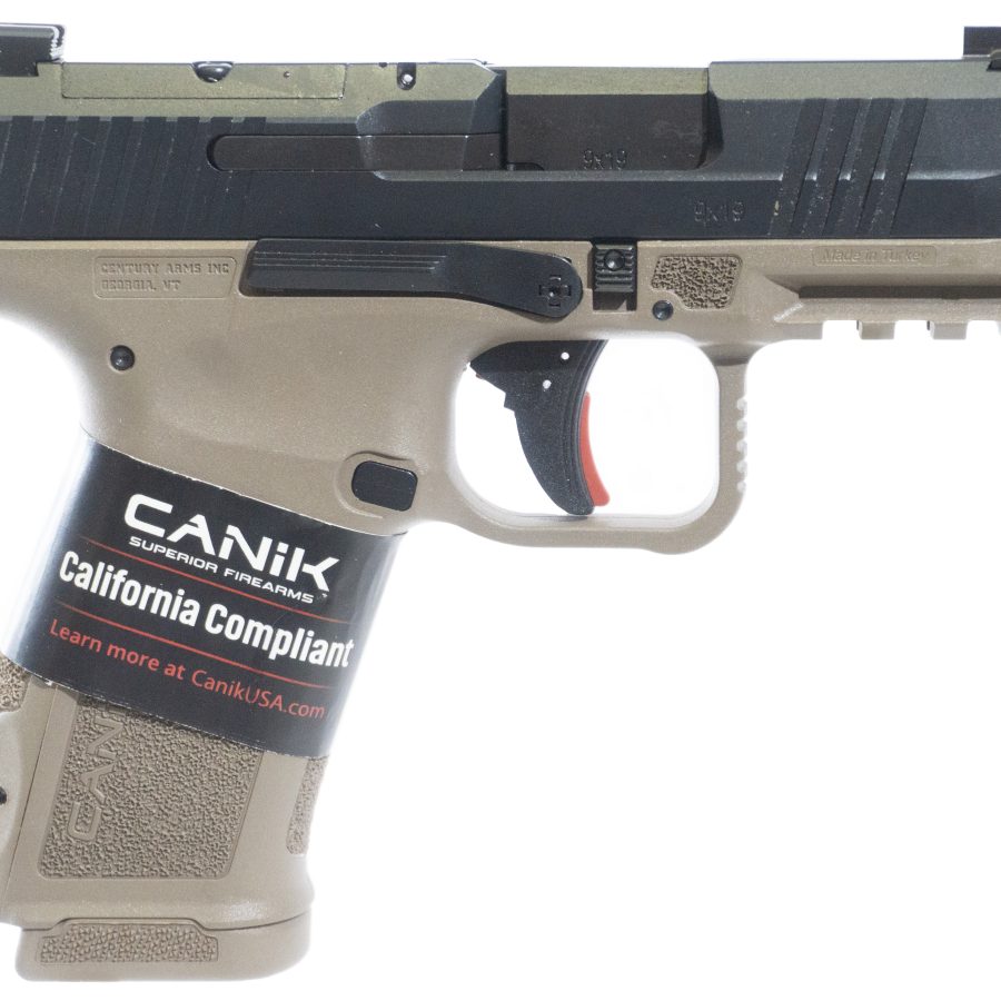 METE MC9L 9MM BLK/FDE 10+1 CA OPTICS READY SLIDE CUT