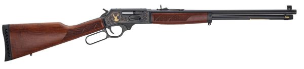 LEVER WILDLIFE 30-30 BL/WD SIDE GATE | 24KT GOLD INLAYS