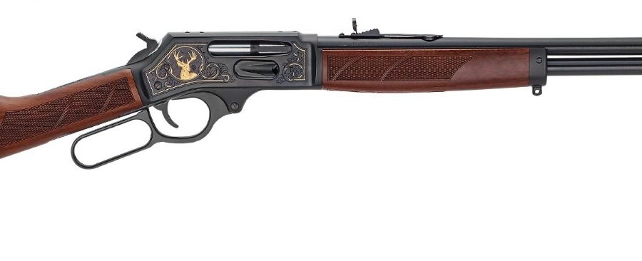 LEVER WILDLIFE 30-30 BL/WD SIDE GATE | 24KT GOLD INLAYS